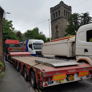 Image courtesy of C Baker HGV mounting pavement