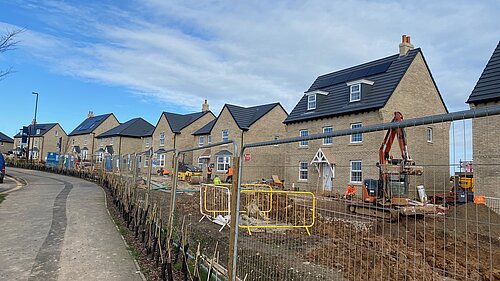 New housing being built