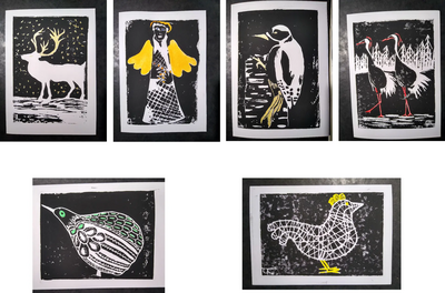 Image courtesy of Jane Dent 6 christmas cards revised
