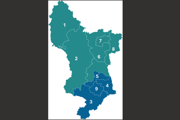 Codes for Derbyshire's Districts