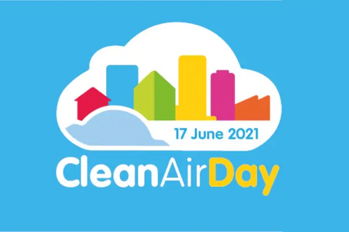 Image courtesy of Clean Air Day Clean Air Day 2021 logo