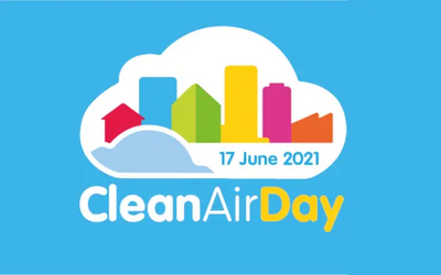 Image courtesy of Clean Air Day Clean Air Day 2021 logo