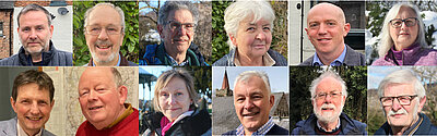 Photos of the 12 Lib Dems elected to Derbyshire Dales District Council in May 2023