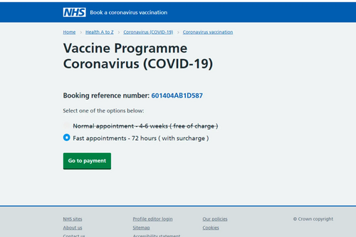 Image courtesy of Saskia Tallis Covid Vaccn scam 2