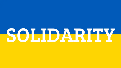 Image courtesy of city of sanctuary Solidarity on blue yellow background