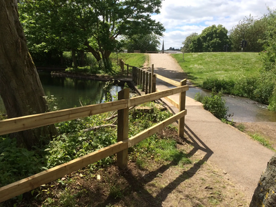 Image courtesy of Peter Dobbs Fenced off boardwalk